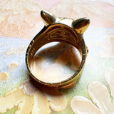 Pierścionek pozłacany "Kot Wiosna" z kolekcji "Nowy Fine" dla kobiet ze srebra próby 925