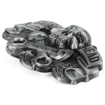 Gear Head Belt Buckle Piston Skull Ghost - Siegelring-shop