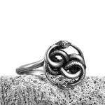 Jormungandr Snake Ring aus Edelstahl für Männe