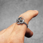 Jormungandr Snake Ring aus Edelstahl für Männe