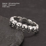 Handgefertigter 925 Sterling Silber Ring für Männe