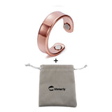 Kupferring für Männer Minimalistischer offener Cuff mit Magneten
